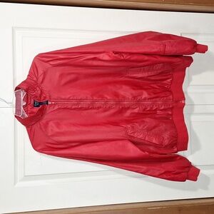 Duckster Pro Group zip-up jacket windbreaker thinsulate nylon - XL - bright red